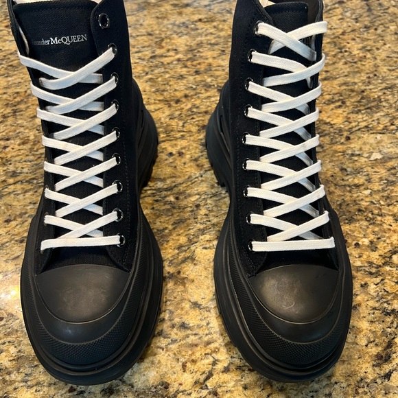 Alexander McQueen Black High-Top Sneakers